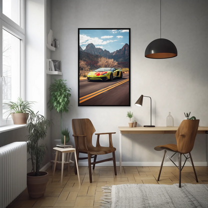 Lamborghini Aventador SVJ Art Print Poster #002 - Premium Wall Decor