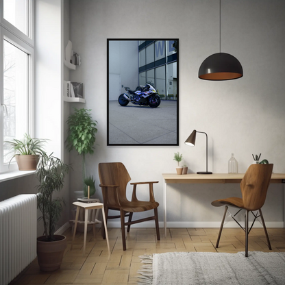 BMW S1000RR Drag Spec Motorcycle Art Print #020 - High Quality Wall Decor