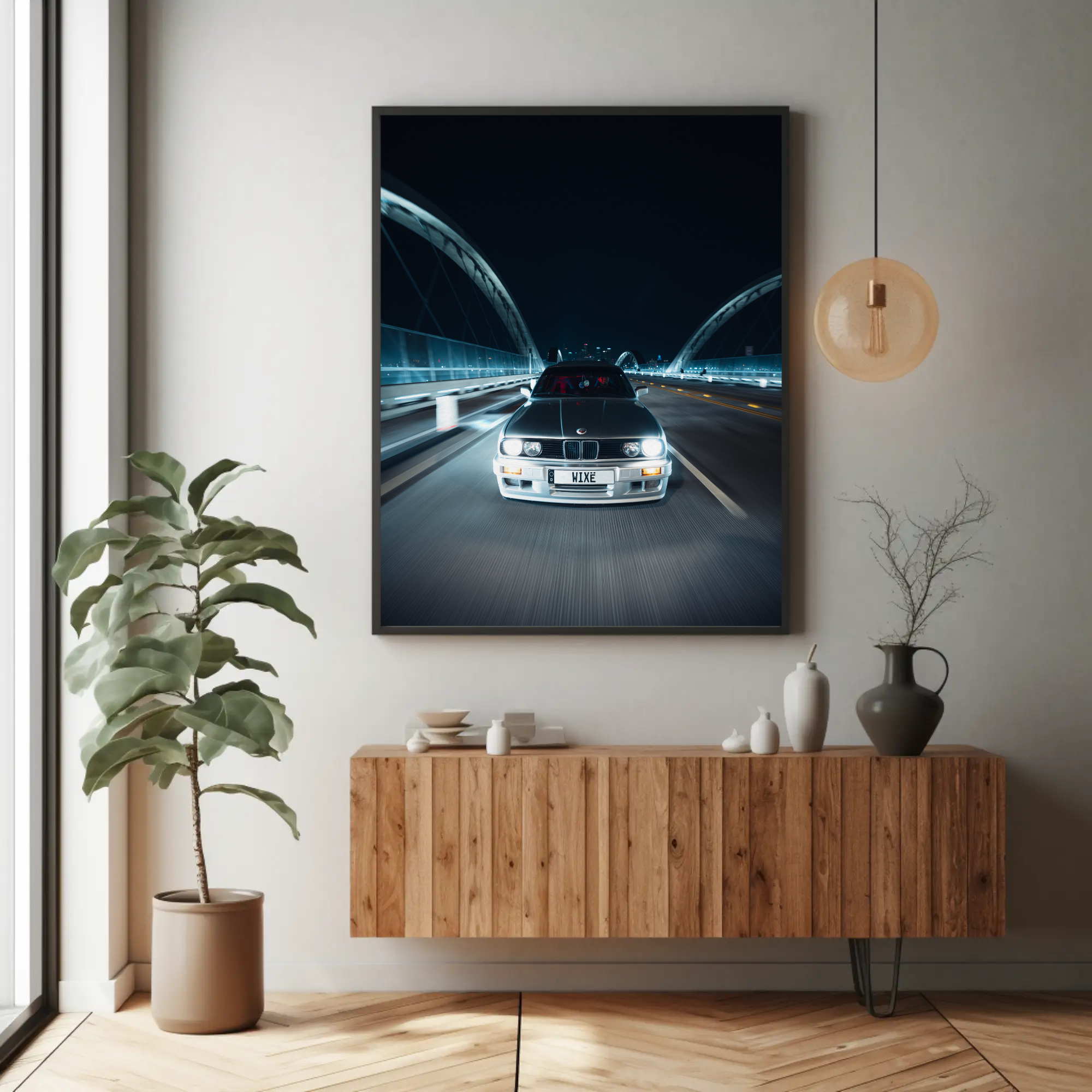 Iconic BMW E30 Euro Car Wall Art Poster #001 – Perfect for Car Lovers! - Throttle Designs