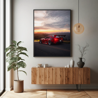 Stunning Toyota Supra Mk5 JDM Car Poster #005 for Auto Enthusiasts - Throttle Designs