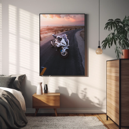 BMW S1000RR Motorcycle Poster #002 - Throttle Designs