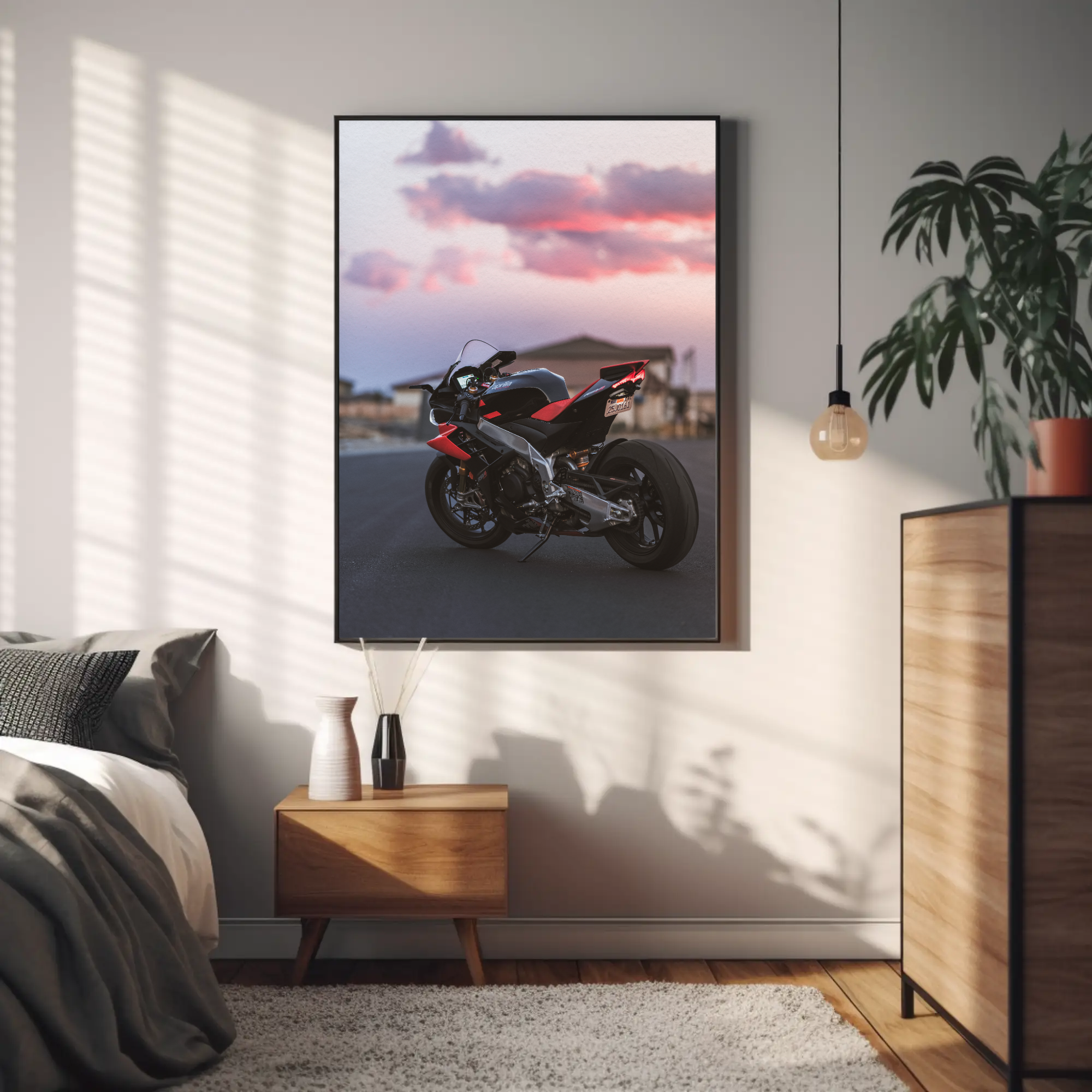 Aprilia RSV4 1100 Factory Motorcycle Poster #007 - Throttle Designs