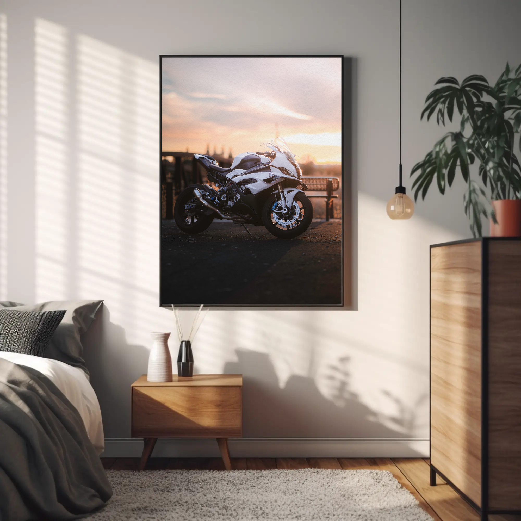 BMW S1000RR Motorcycle Poster #004 - Throttle Designs