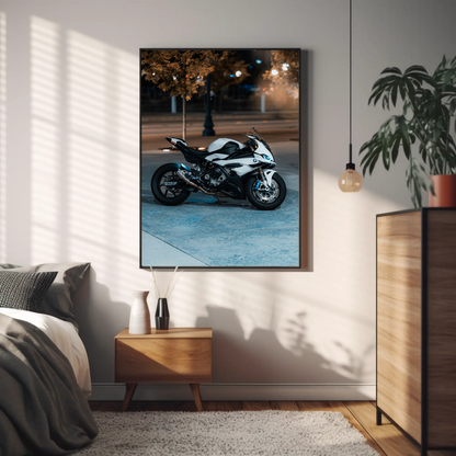 BMW S1000RR Motorcycle Poster #036 - Throttle Designs