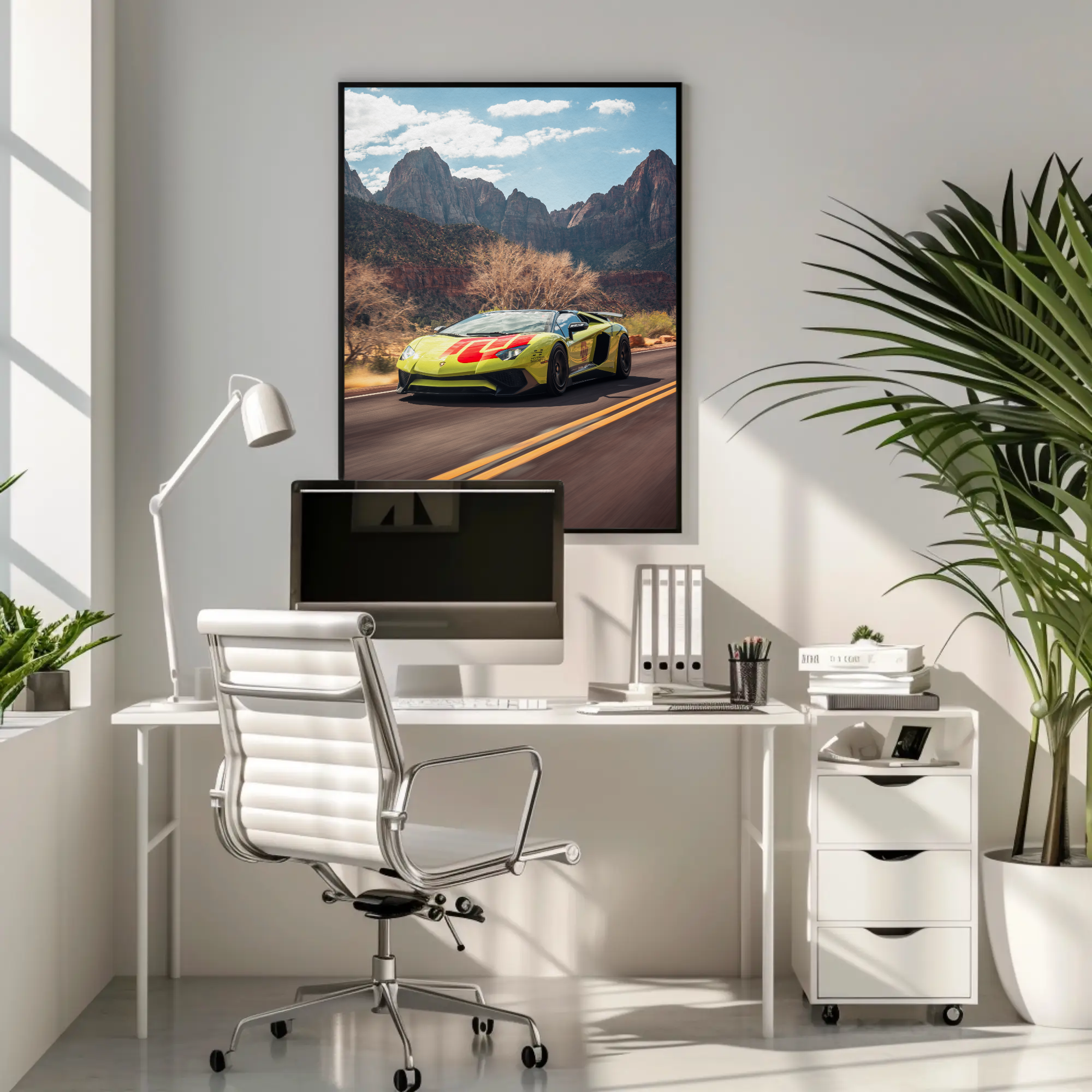 Lamborghini Aventador SVJ Art Print Poster #002 - Premium Wall Decor