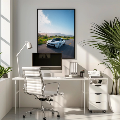 BMW i8 Car Art Print Poster #001 - Stunning Wall Decor for Enthusiasts