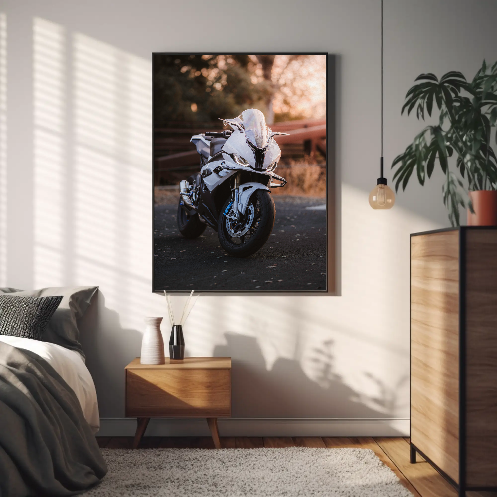 BMW S1000RR Motorcycle Poster #012 - Throttle Designs