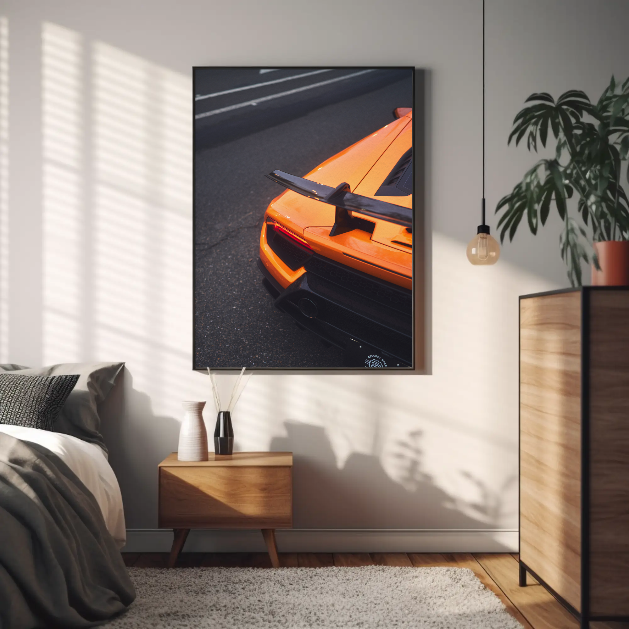 Lamborghini Huracan Automotive Car Poster #044 - Throttle Designs