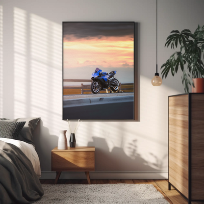 Yamaha R1 Motorcycle Poster #018 - Throttle Designs