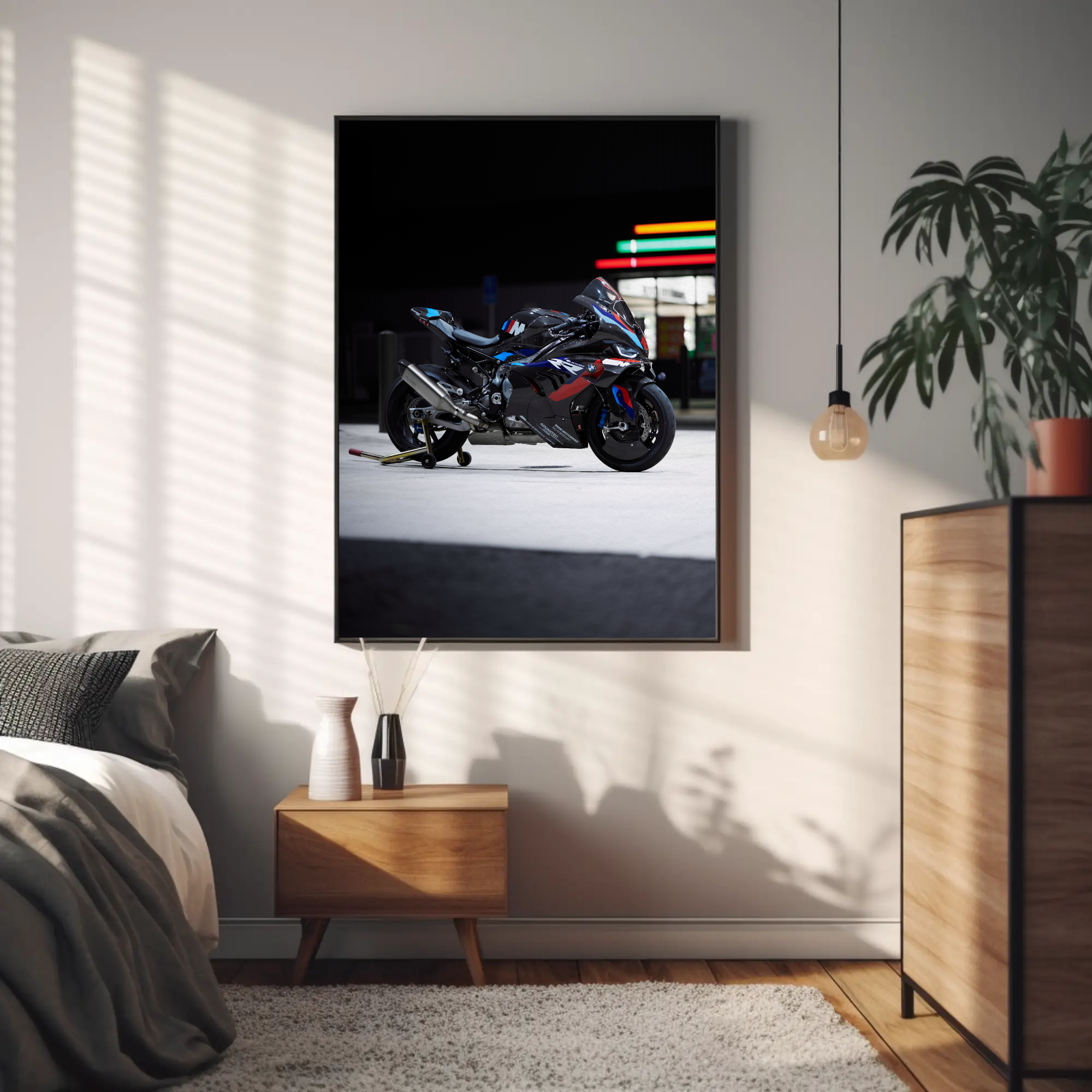 BMW M1000RR Motorcycle Poster #017 - Throttle Designs