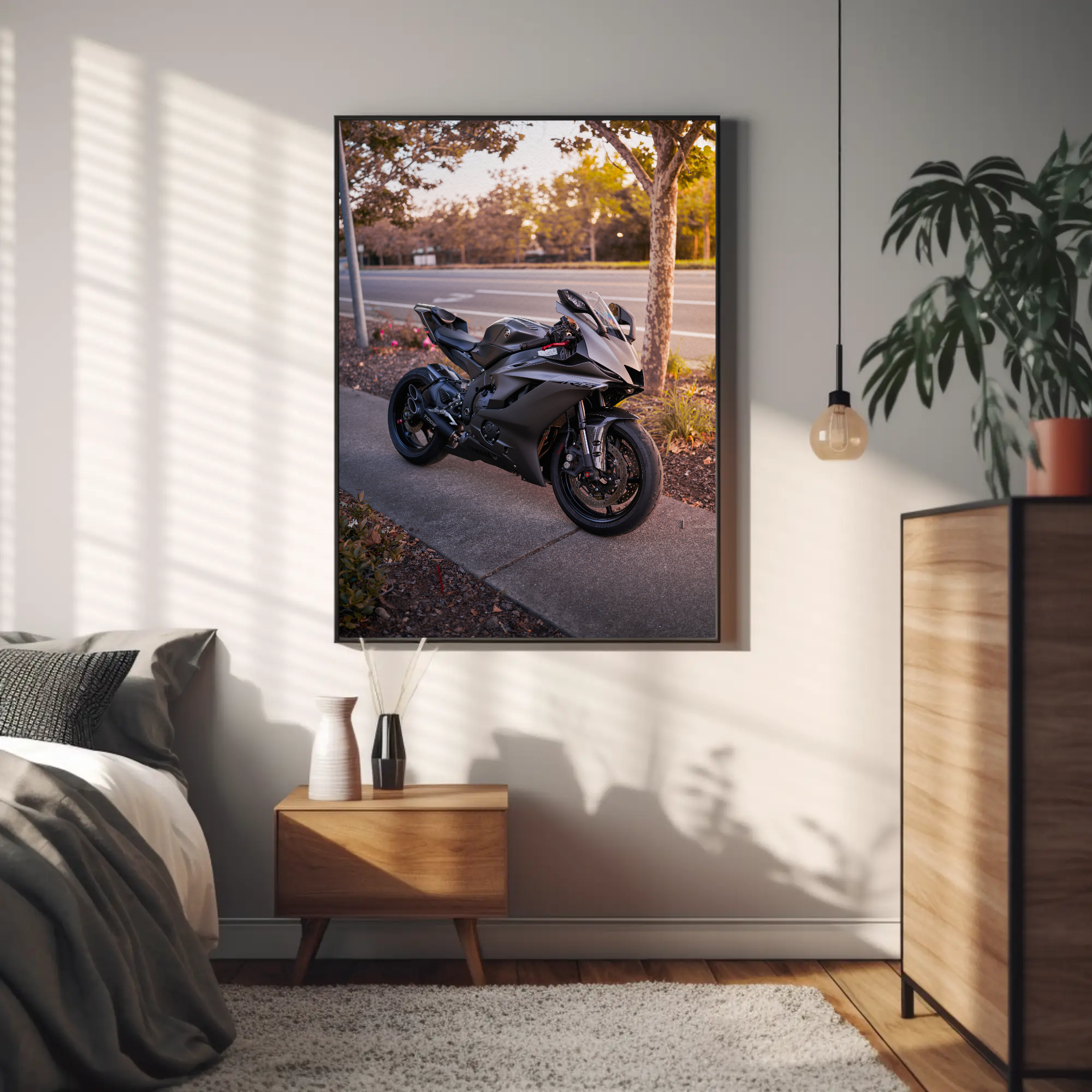 Yamaha R6 Motorcycle Poster #005 - Throttle Designs