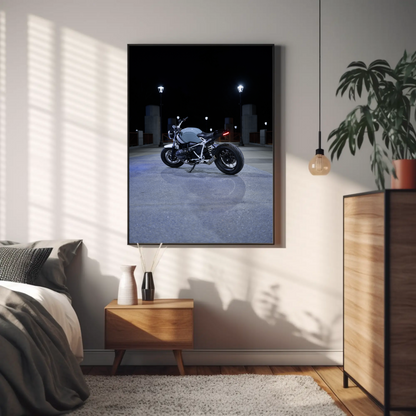 BMW R Nine T Motorcycle Poster #007 - Throttle Designs