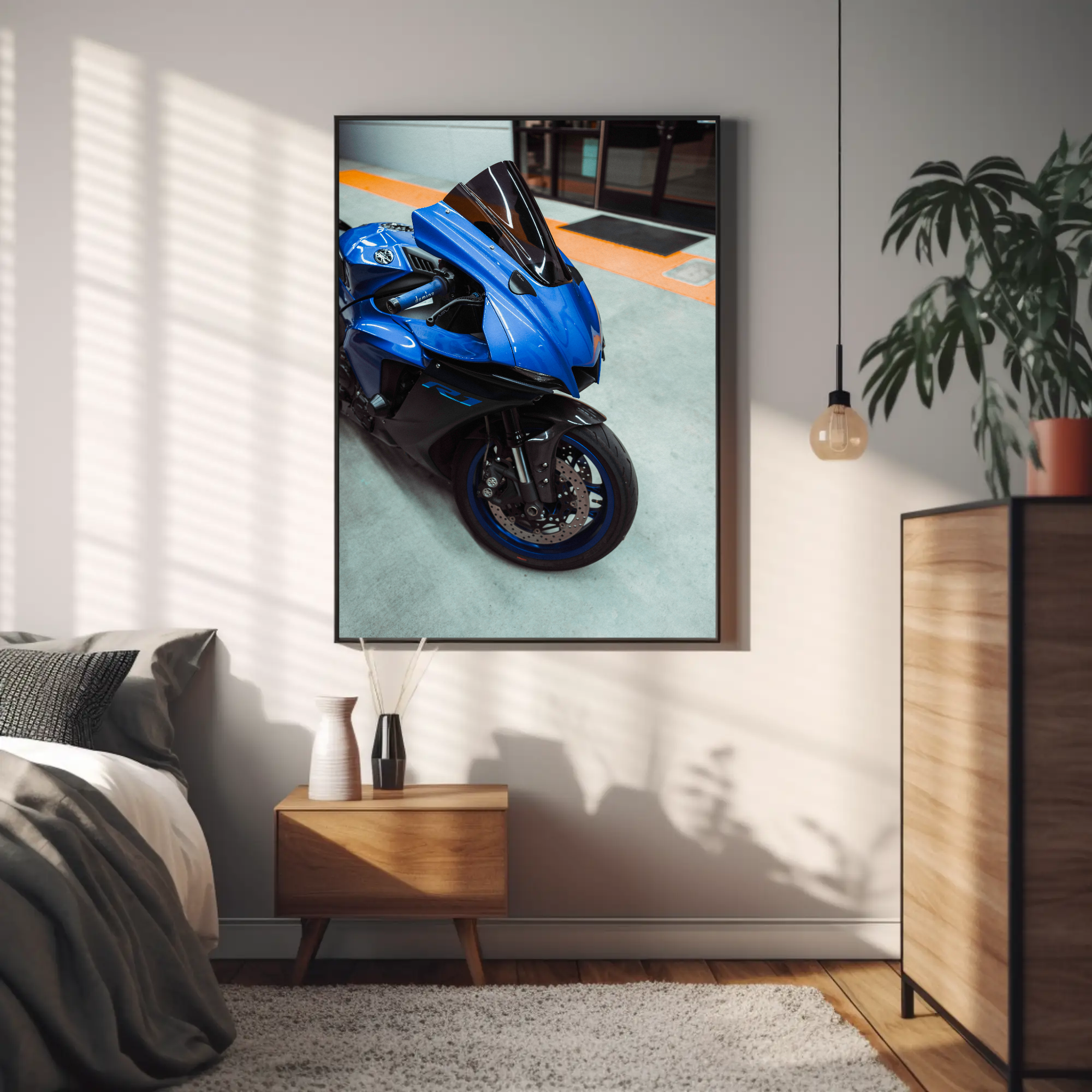 Yamaha R1 Motorcycle Poster #005 - Throttle Designs