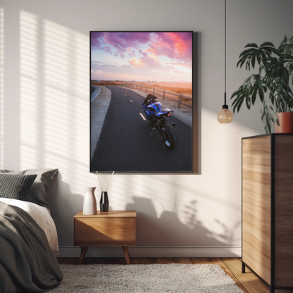 Yamaha R1 Motorcycle Poster #023 - Throttle Designs