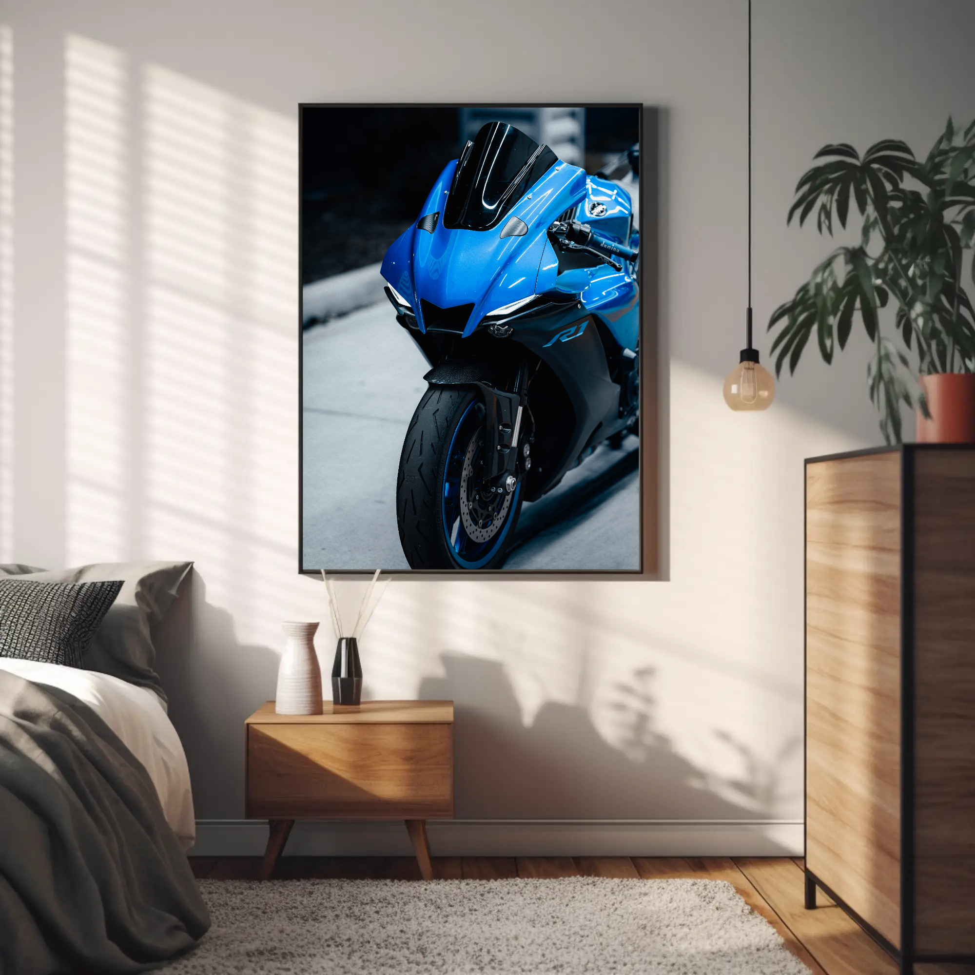 Yamaha R1 Motorcycle Poster #006 - Throttle Designs