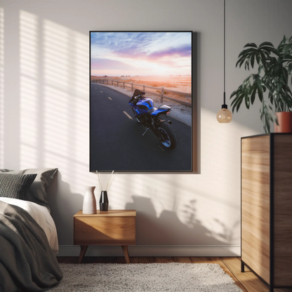 Yamaha R1 Motorcycle Poster #024 - Throttle Designs