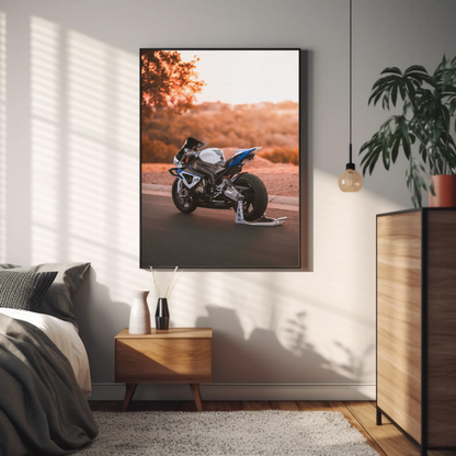 BMW S1000RR HP4 Motorcycle Poster #005 - Throttle Designs