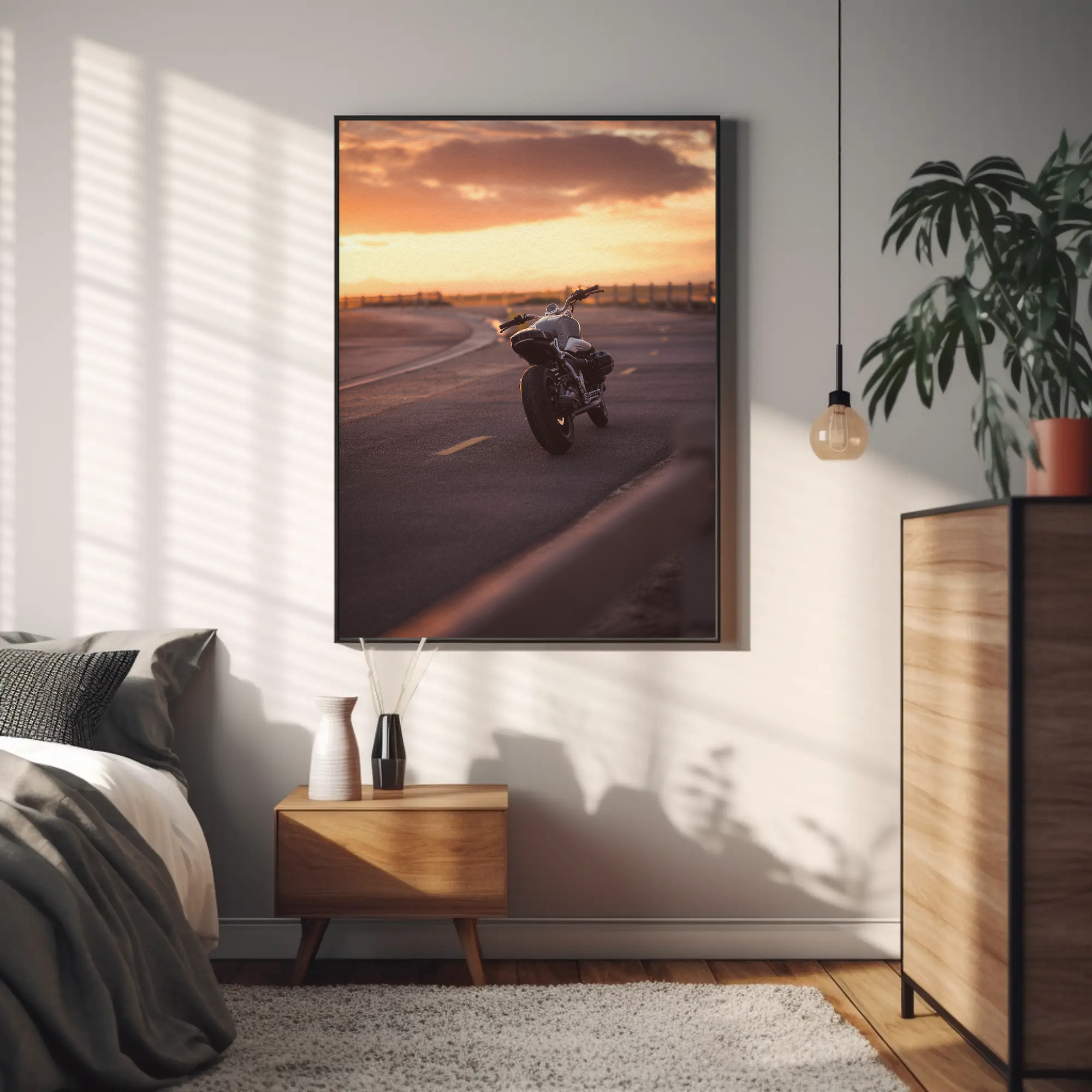 BMW R nine T Motorcycle Poster #005 - Throttle Designs