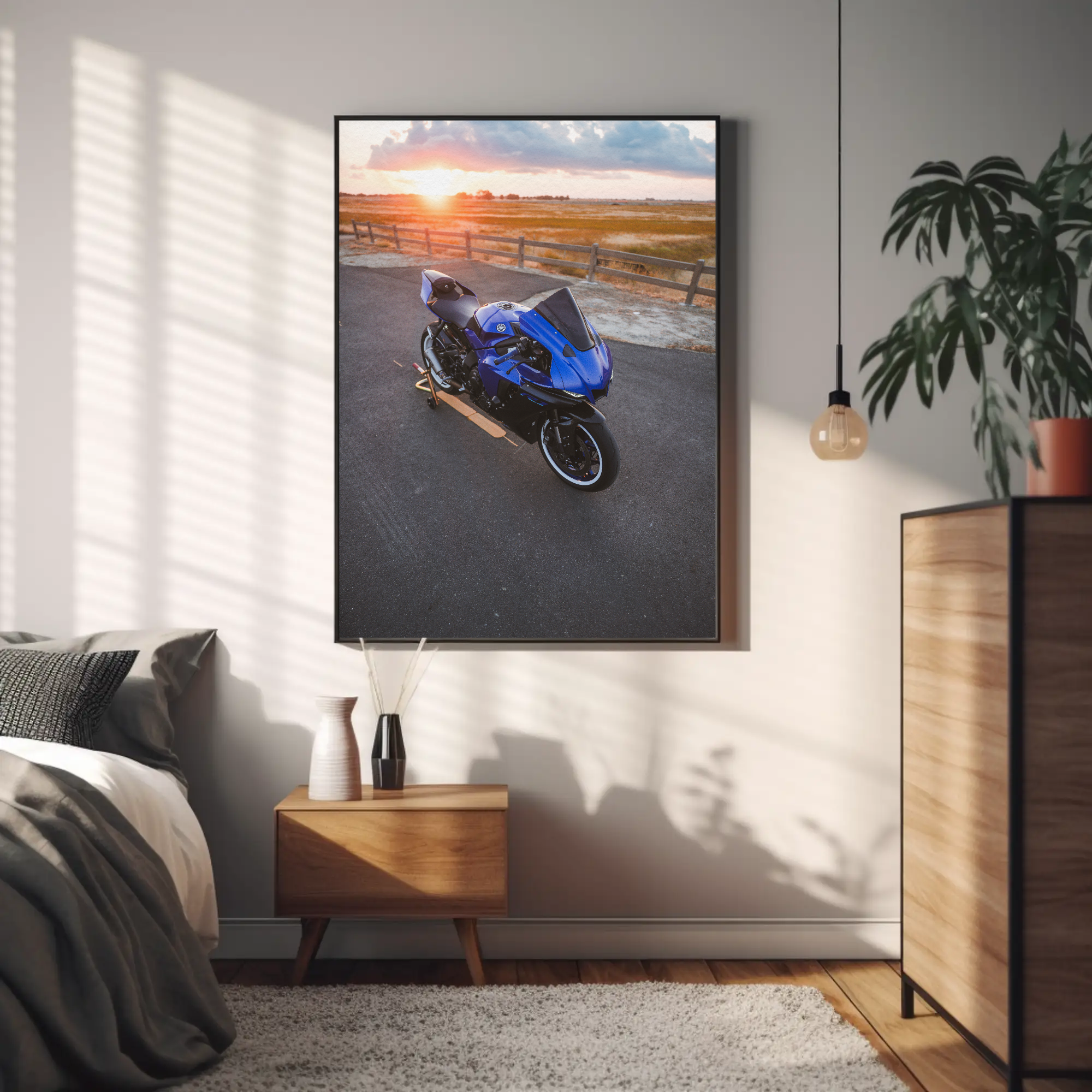 Yamaha R1 Motorcycle Poster #030 - Throttle Designs