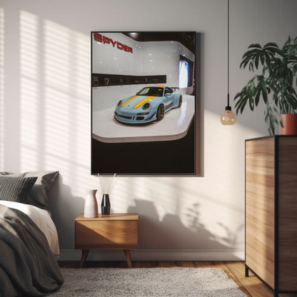 Porsche 911 Carrera 4 Automotive Car Poster #005 - Throttle Designs