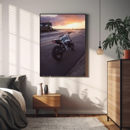 BMW R nine T Motorcycle Poster #003 - Throttle Designs