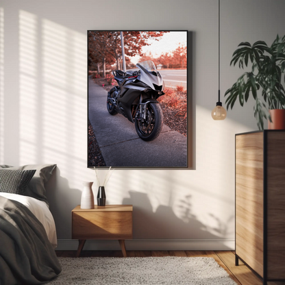 Yamaha R6 Motorcycle Poster #003 - Throttle Designs