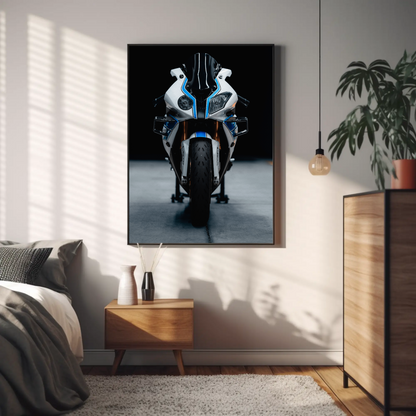 BMW S1000RR HP4 Motorcycle Poster #013 - Throttle Designs