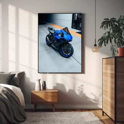 Yamaha R1 Motorcycle Poster #014 - Throttle Designs