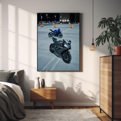 Yamaha R1 and R6 Motorcycle Poster #001 - Throttle Designs