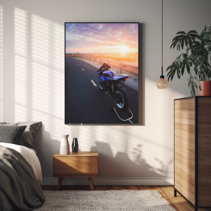 Yamaha R1 Motorcycle Poster #029 - Throttle Designs