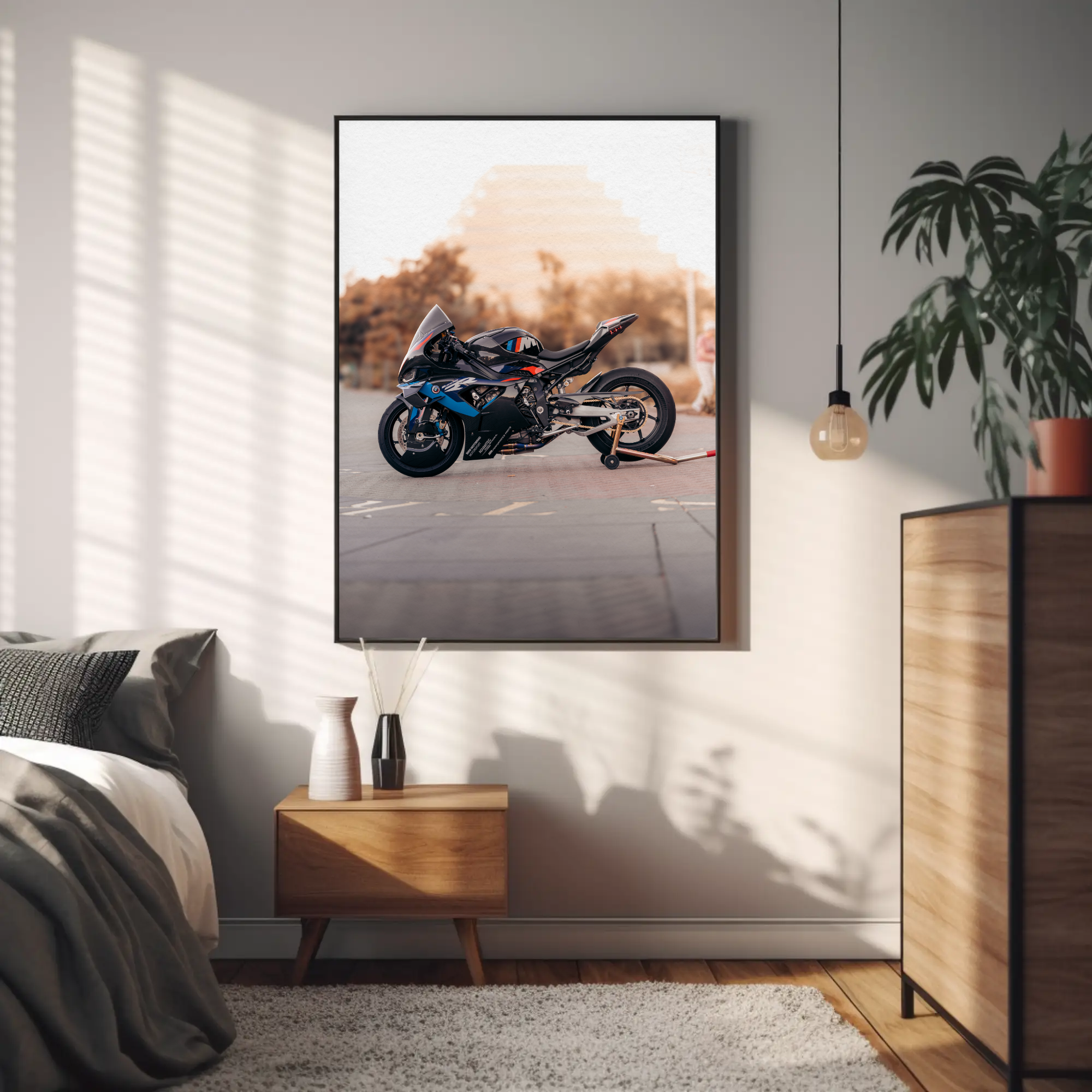 BMW M1000RR Motorcycle Art Print #023 - Stunning Decor for Enthusiasts - Throttle Designs