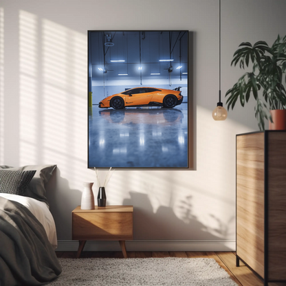 Lamborghini Huracan Automotive Car Poster #019 - Throttle Designs