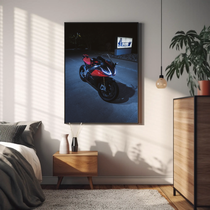 Aprilia RSV4 1100 Factory Motorcycle Poster #013 - Throttle Designs