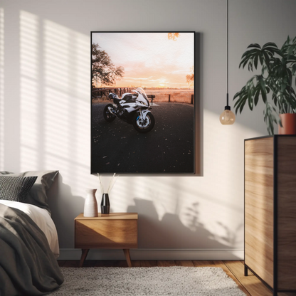 BMW S1000RR Motorcycle Poster #011 - Throttle Designs