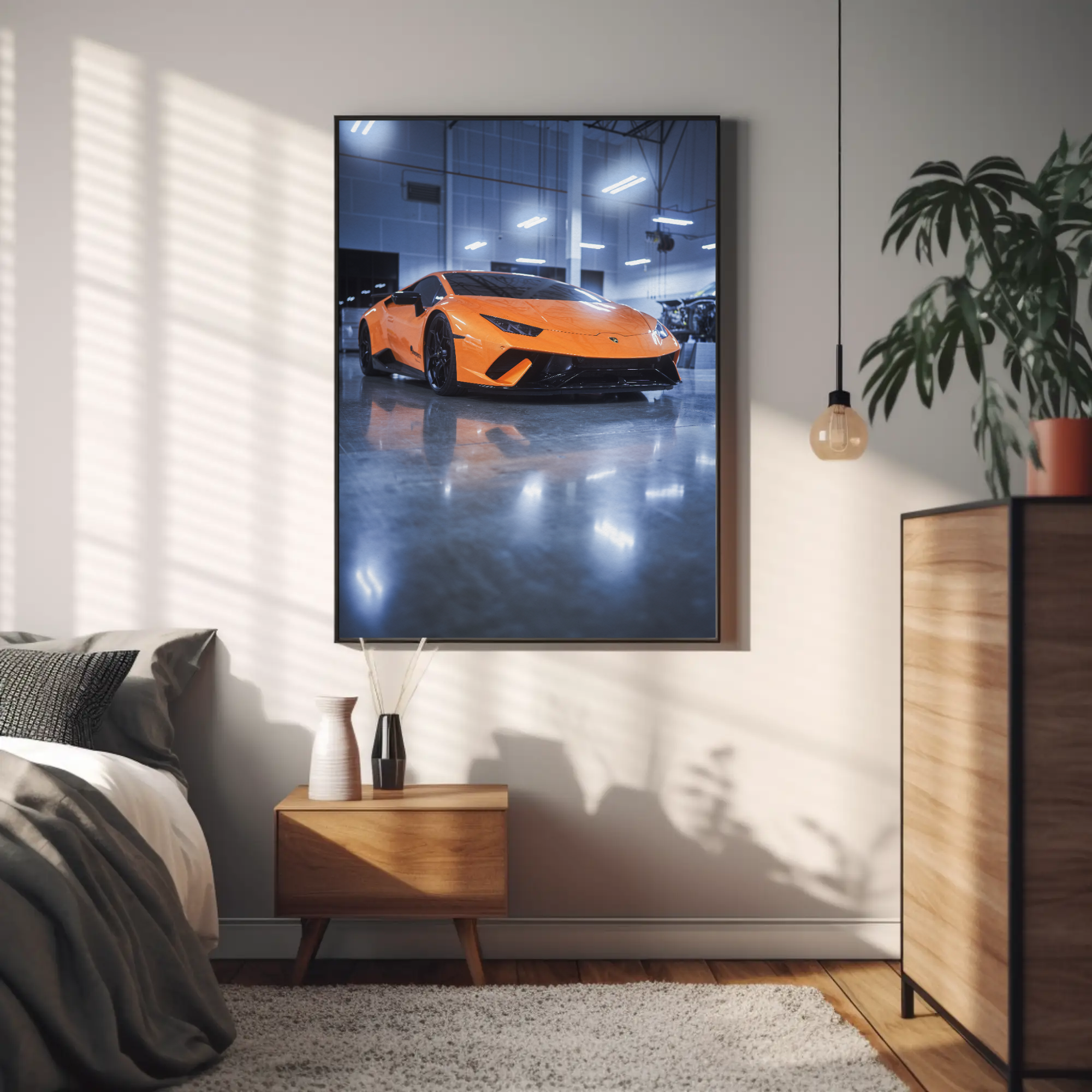 Lamborghini Huracan Automotive Car Poster #016 - Throttle Designs