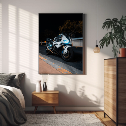 BMW S1000RR Motorcycle Poster #027 - Throttle Designs