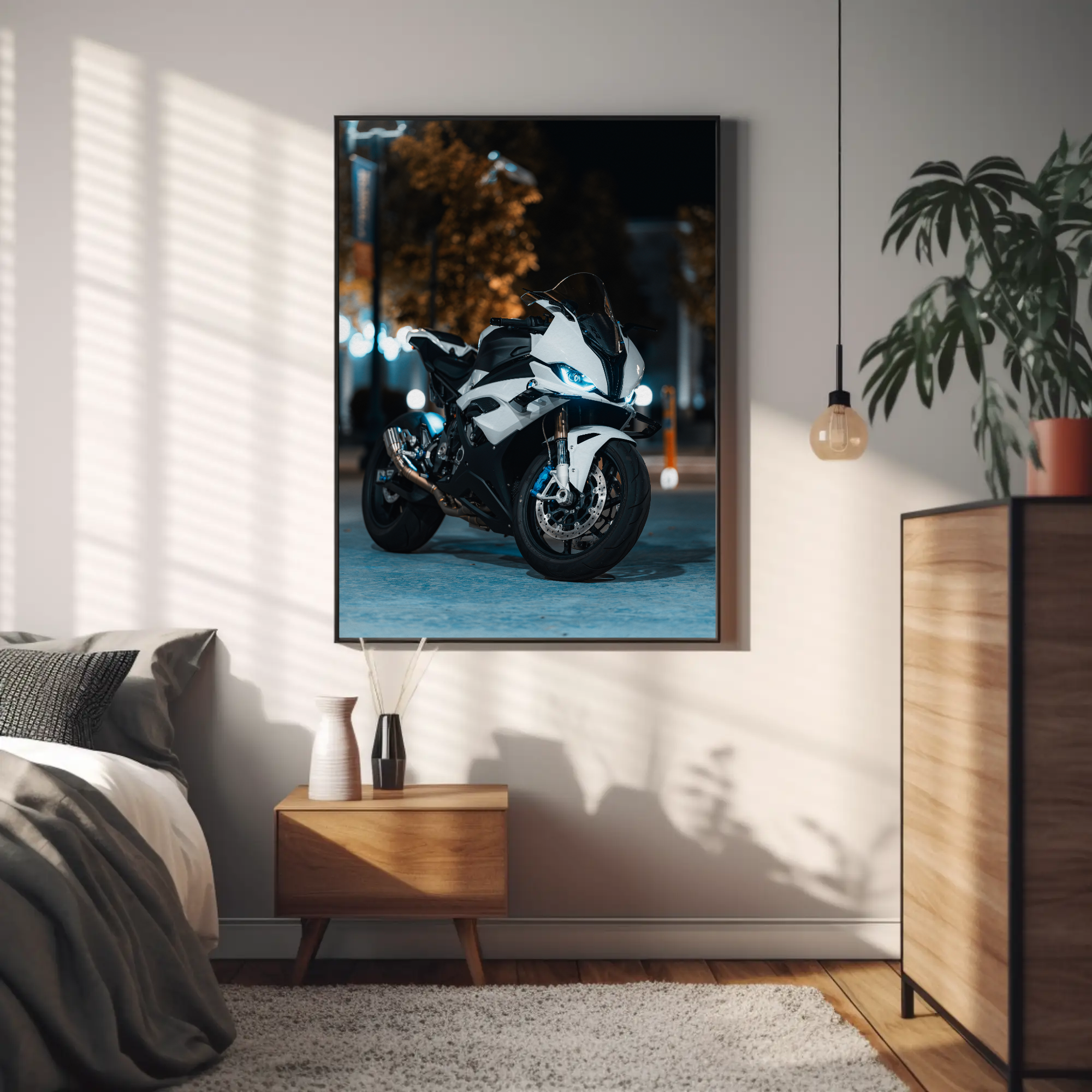 BMW S1000RR Motorcycle Poster #033 - Throttle Designs