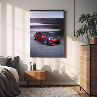 Nissan 370z Automotive Car Poster #019 - Throttle Designs