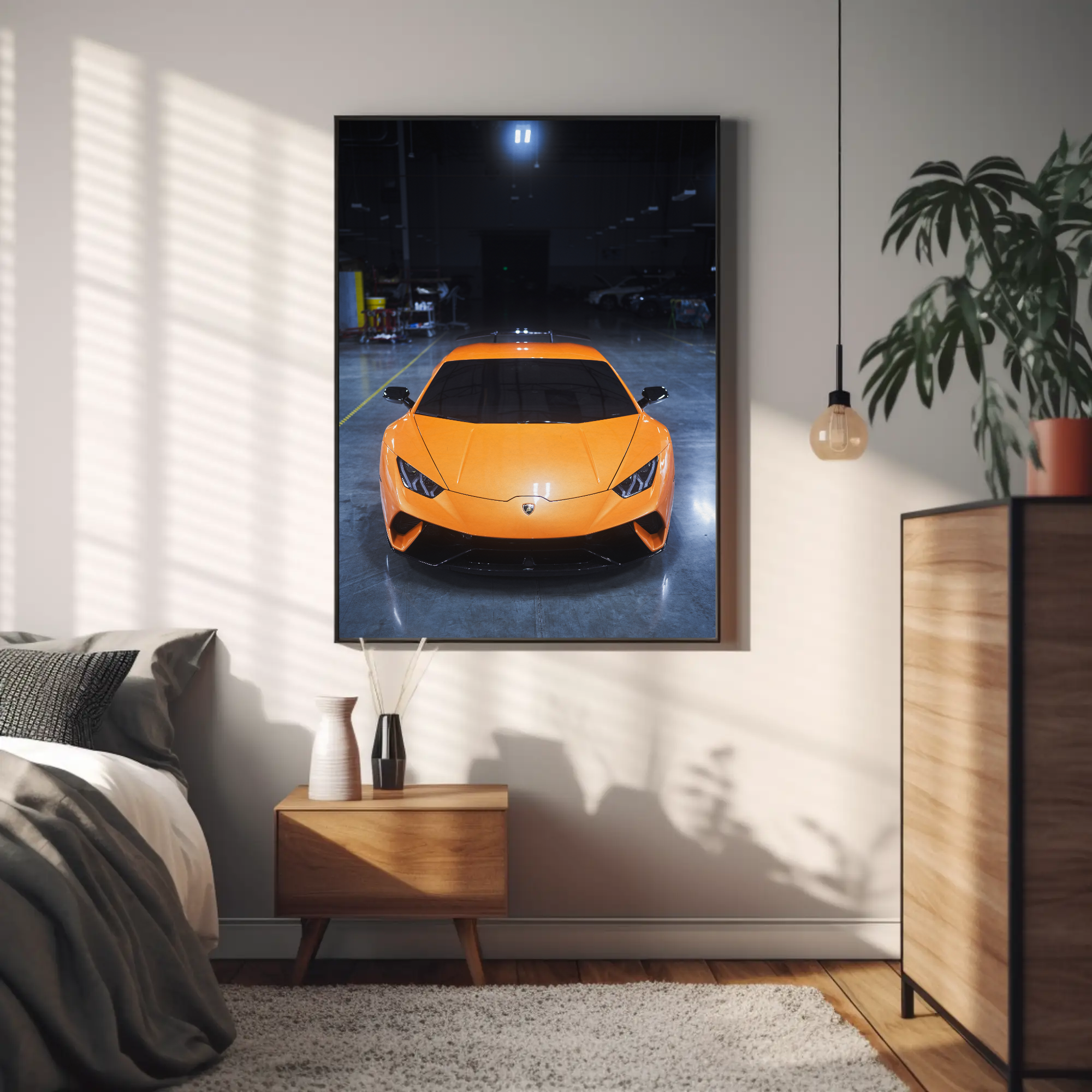 Lamborghini Huracan Automotive Car Poster #017 - Throttle Designs