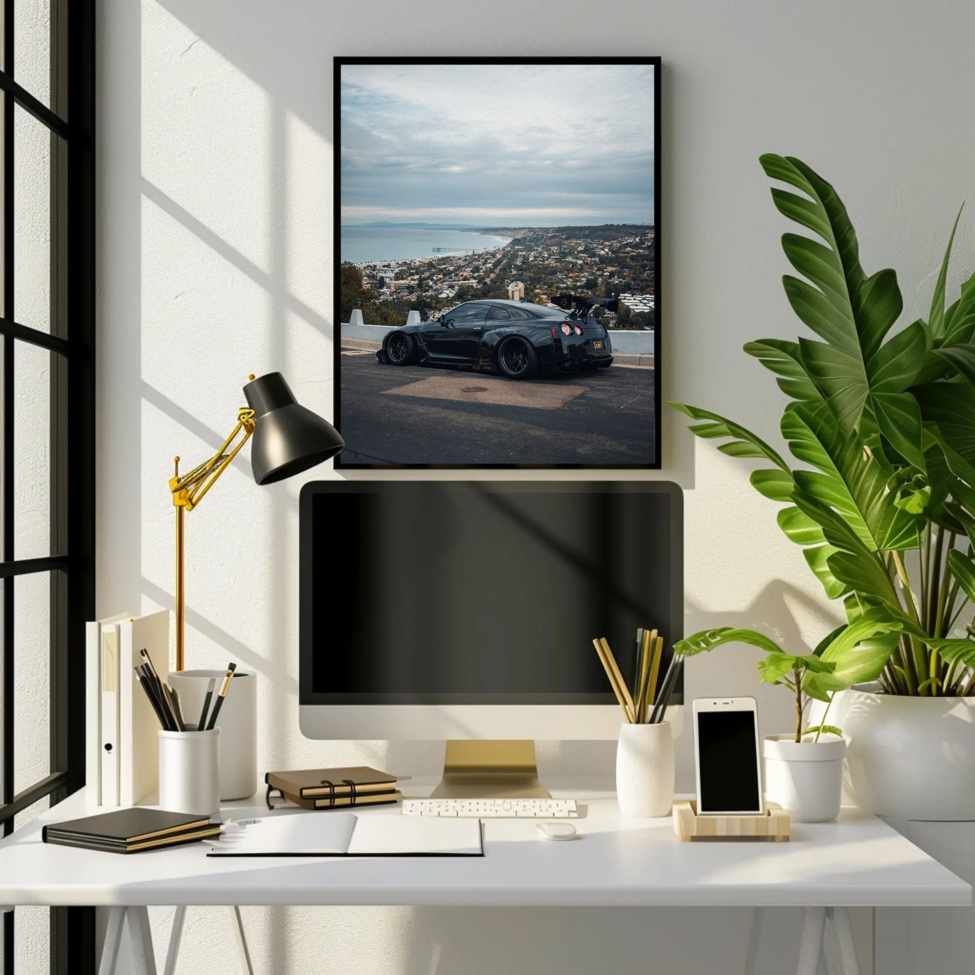 Sleek Nissan GTR R35 Wall Art Poster #022 for Car Enthusiasts