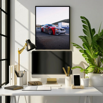 BMW E92 M3 Car Art Print Poster for Auto Enthusiasts #001