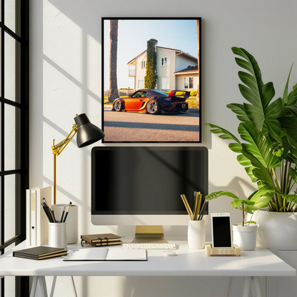 Porsche Cayman Art Print #002 - Premium Wall Decor for Car Lovers