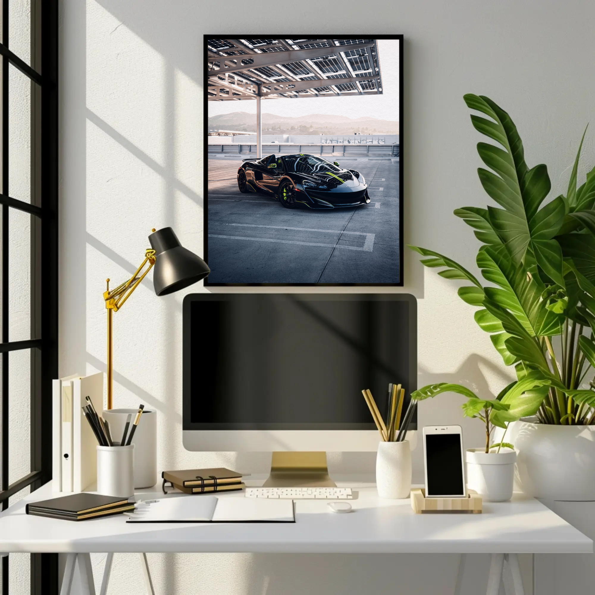 McLaren 600LT Supercar Art Poster #001 - Premium Wall Decor