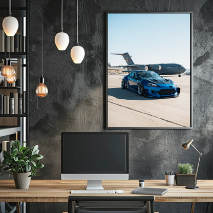 Sleek Widebody Toyota FRS Car Poster #006 - Premium Wall Art Decor