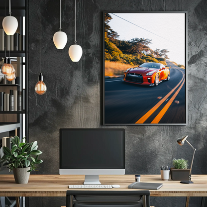 Nissan R35 GTR Art Print #026 - Premium Poster for Car Enthusiasts