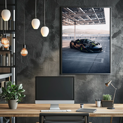 McLaren 600LT Supercar Art Poster #001 - Premium Wall Decor