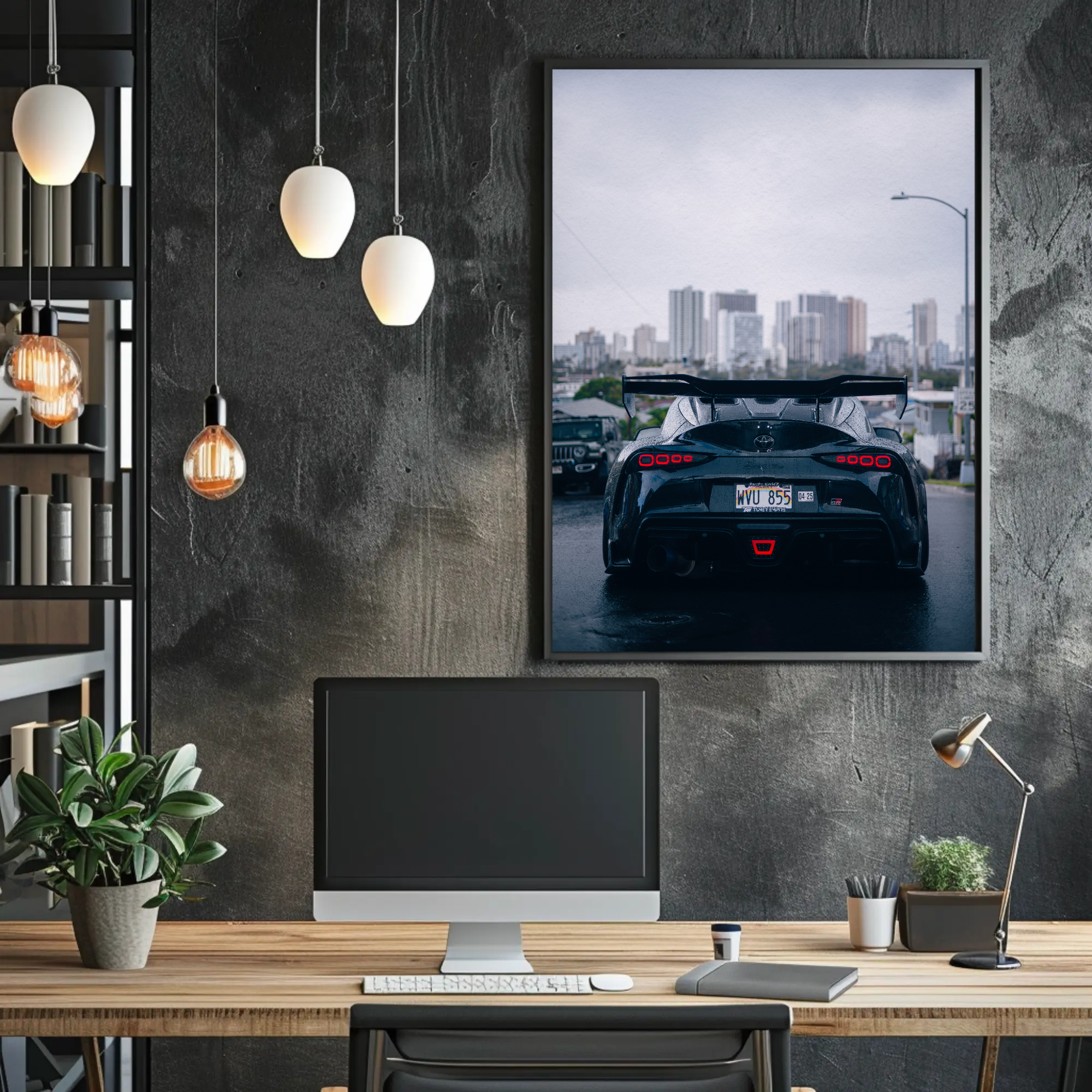 Toyota Supra Mk5 Car Art Print Poster #009 - Premium Wall Decor