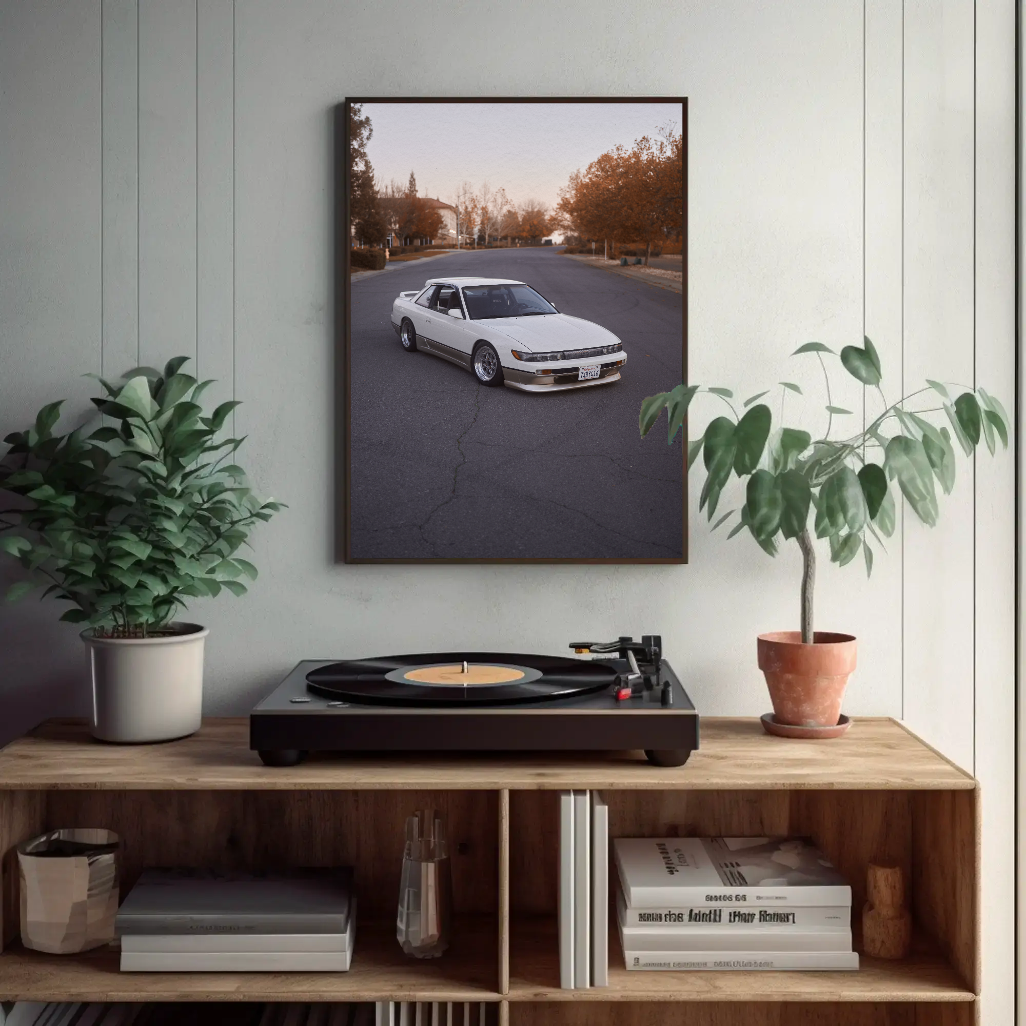 Nissan 240sx S13 Silvia Automotive Car Poster #007 - Throttle Designs