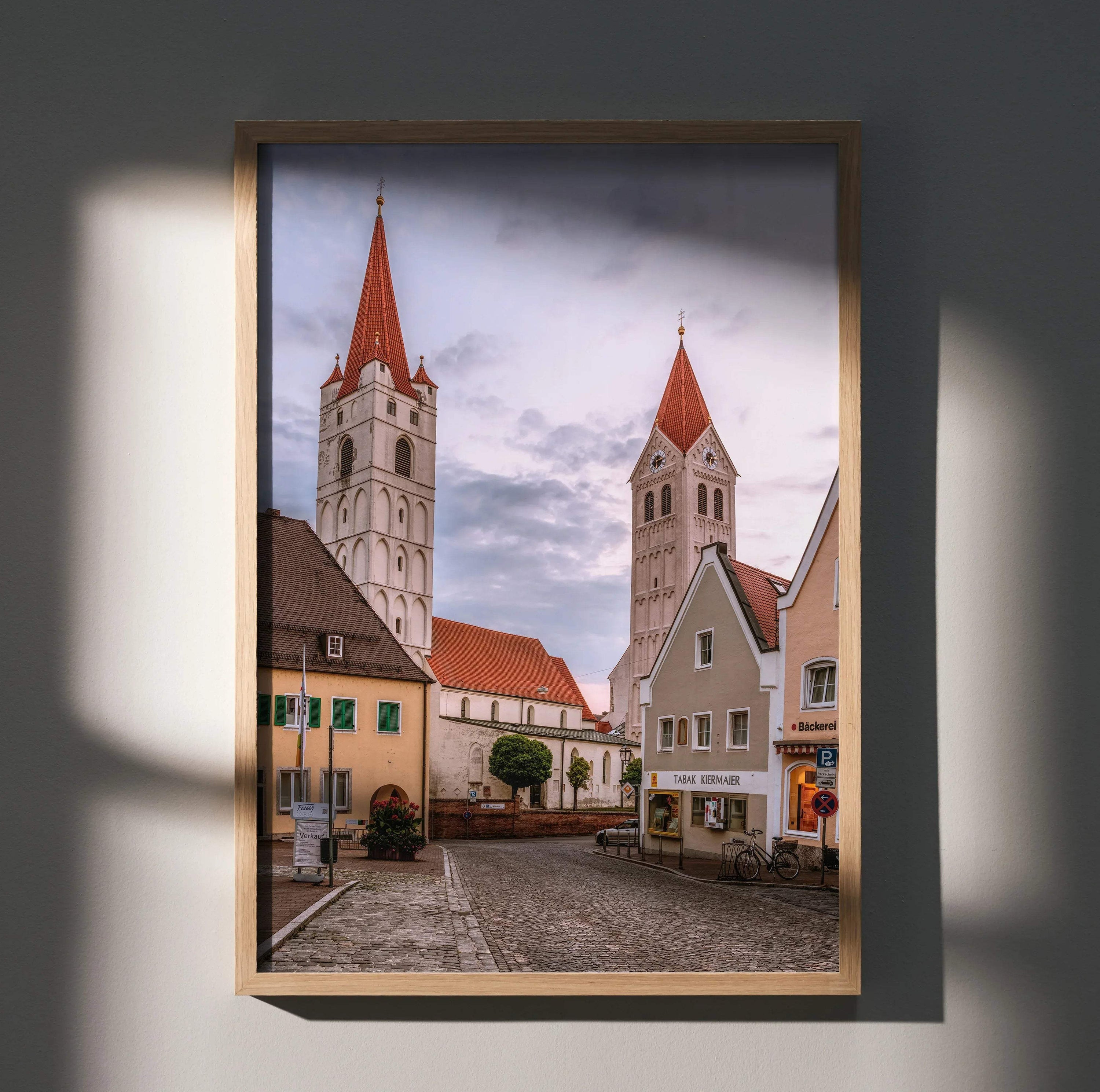 Stunning Urban Building Art Print Poster | Vertical - Throttle Designs
