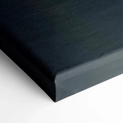 Black textured canvas print of NYC skyline with memorial light beam in blues